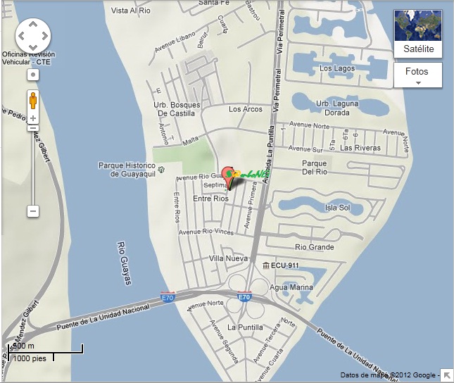 Direcci�n: Cdla. Entre Rios Av Cuarta Mz T-1 V. 11